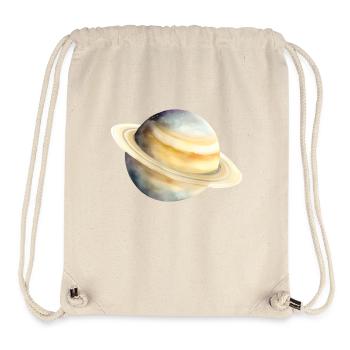 Saturne - Sac à cordon recyclé Stanley/Stella - blanc naturel - Devant