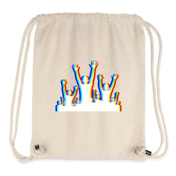 Glitch Party – Festival Style - Stanley/Stella recycelter Gym Bag - Naturweiß - Vorne