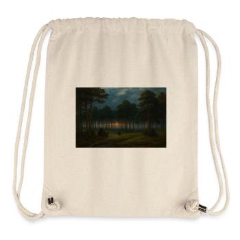 Dusk in the dark forest - Stanley/Stella Recycled Gym Bag - natural - Front