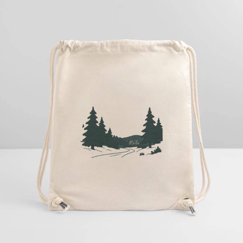 Night Forest Path into Christmas Stanley/Stella Recycled Gym Bag