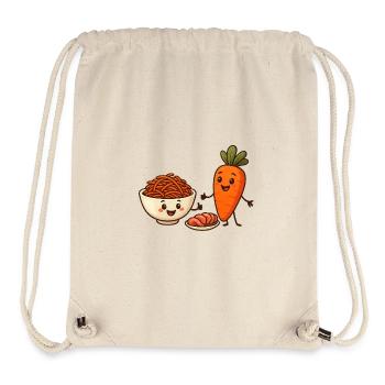 Carrot in salad - Stanley/Stella Recycled Gym Bag - natural - Front