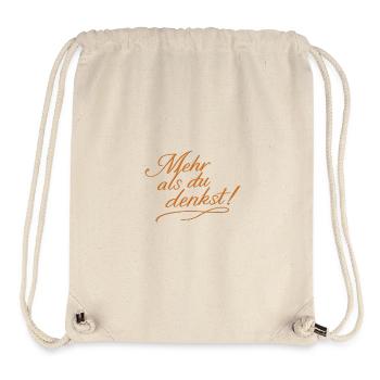 More than you think! - Stanley/Stella Recycled Gym Bag - natural - Front