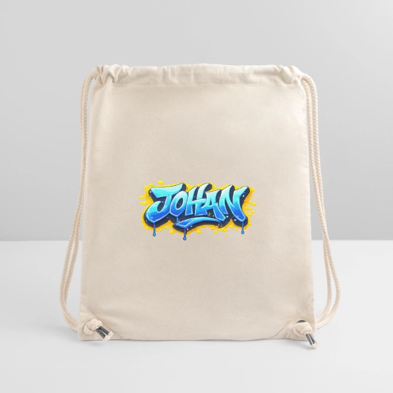 GRAFFITI NAME JOHAN FOR  PERFECT GIFT PRINTABLE  Sac à cordon recyclé Stanley/Stella