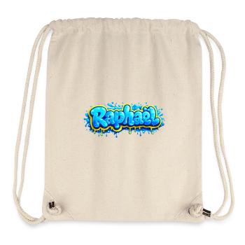 RAPHAEL GRAFFITI NAME FOR PERFECT GIFT PRINTABLE - Stanley/Stella Recycled Gym Bag - natural - Front