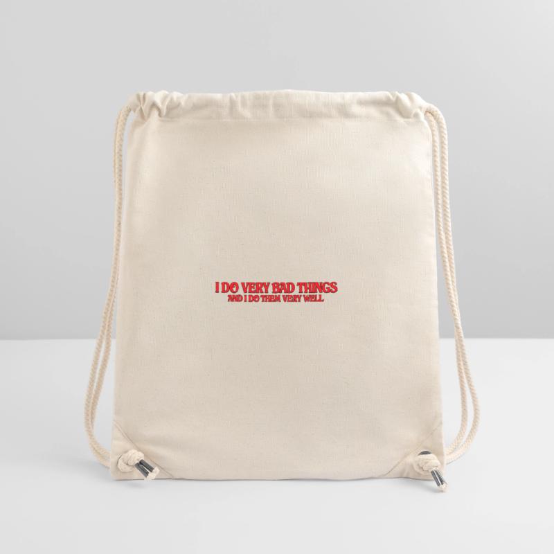Ich mache sehr schlechte Dinge – roter Tippfehler Stanley/Stella recycelter Gym Bag