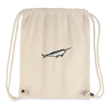 Geometric Narwhal Polygon - Stanley/Stella Recycled Gym Bag - natural - Front