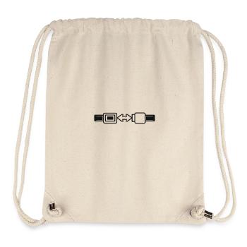 SeatBelt Sign - Stanley/Stella recycelter Gym Bag - Naturweiß - Vorne
