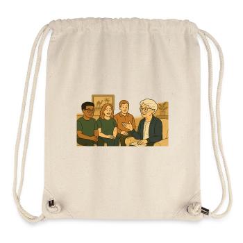 Mamie Karin - Sac à cordon recyclé Stanley/Stella - blanc naturel - Devant
