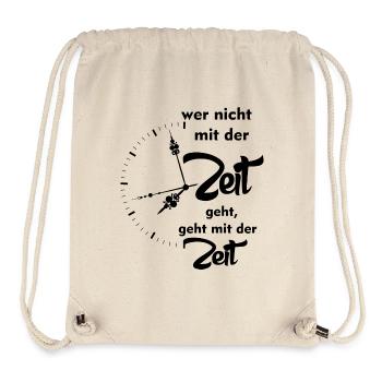 Zeit - Stanley/Stella recycelter Gym Bag - Naturweiß - Vorne