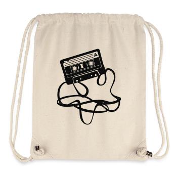 Cassette tape audio - Stanley/Stella Recycled Gym Bag - natural - Front