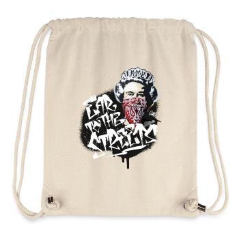 HAIK.EINS - Ear To The Streets - Stanley/Stella recycelter Gym Bag - Naturweiß - Vorne