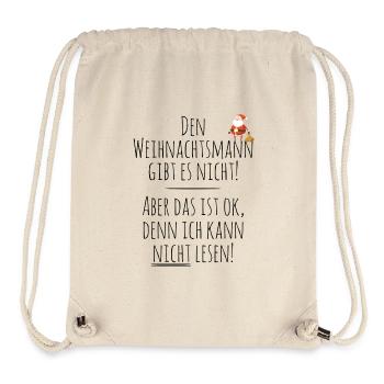 Weihnachtsmann gibt es nicht - Stanley/Stella recycelter Gym Bag - Naturweiß - Vorne
