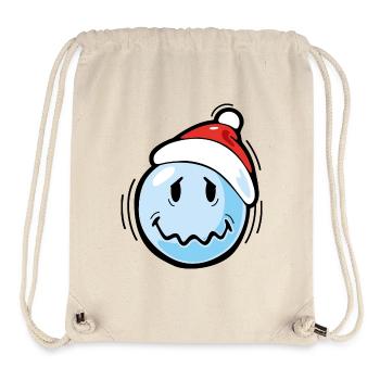 Smiley Winter Freezing - Sac à cordon recyclé Stanley/Stella - blanc naturel - Devant