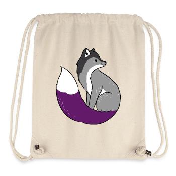 Ace Pride Fuchs Asexual - Stanley/Stella recycelter Gym Bag - Naturweiß - Vorne