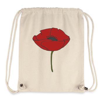 corn poppy - Stanley/Stella Recycled Gym Bag - natural - Front