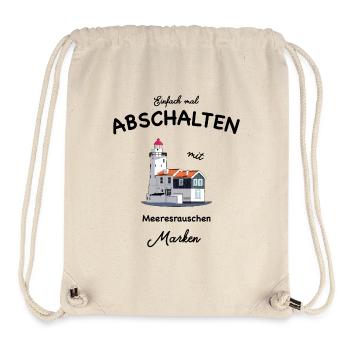 Marken, Waterland, Niederlande, Einfach abschalten - Stanley/Stella recycelter Gym Bag - Naturweiß - Vorne