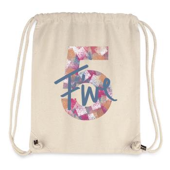 Number / 5 / Five / Birthday / Fifth / Number - Stanley/Stella Recycled Gym Bag - natural - Front