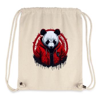 Panda Street Style - Stanley/Stella recycelter Gym Bag - Naturweiß - Vorne