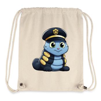 Chenille de police - Sac à cordon recyclé Stanley/Stella - blanc naturel - Devant