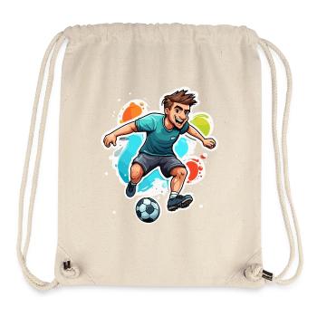 Footballer / Soccer / Pitch / Team - Stanley/Stella Recycled Gym Bag - natural - Front