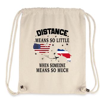 Distanz bedeutet so wenig, wenn jemand viel bedeutet - Stanley/Stella recycelter Gym Bag - Naturweiß - Vorne