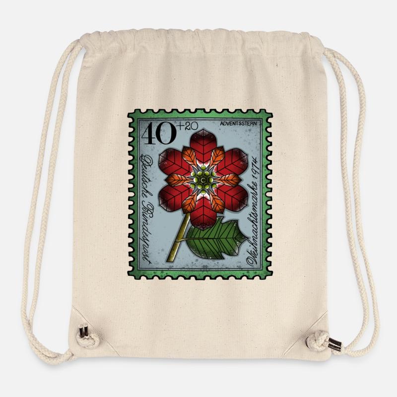 Timbre étoile de l’Avent - Sac à cordon recyclé Stanley/Stella - blanc naturel