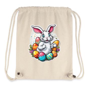 Osterhase / Ostern / Eier / Feiertage / Osterfest - Stanley/Stella recycelter Gym Bag - Naturweiß - Vorne