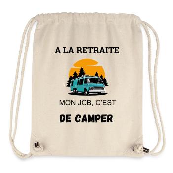 Camping Humor Retreat - Stanley/Stella Recycled Gym Bag - natural - Front