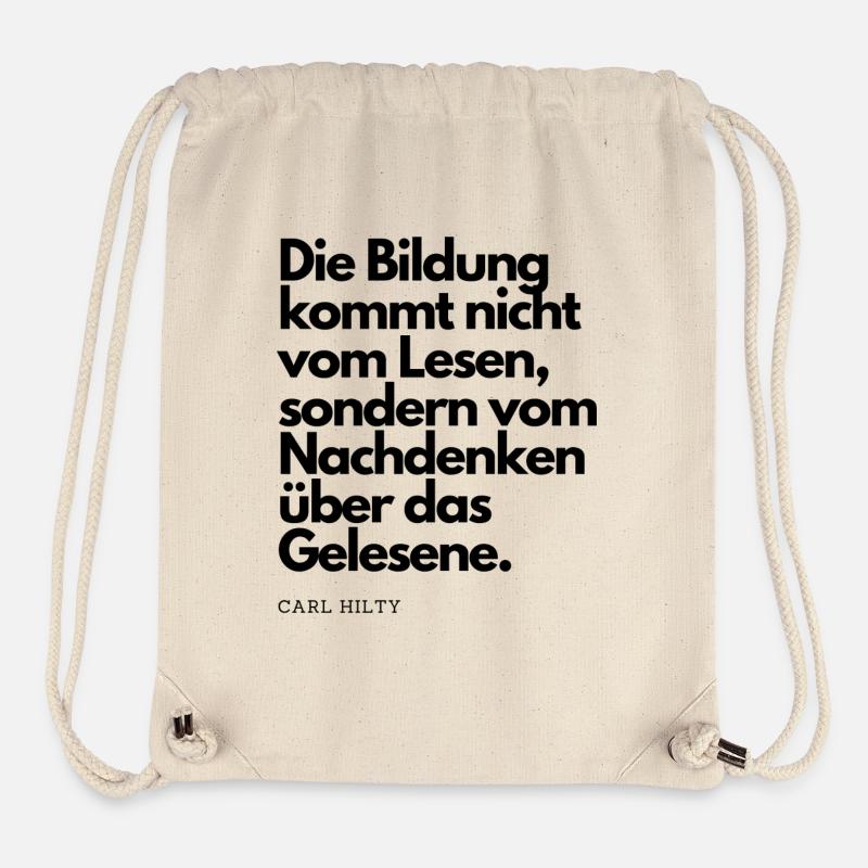 Bildung - Stanley/Stella recycelter Gym Bag - Naturweiß