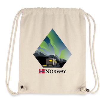 CAMPERING ACROSS NORWAY - Stanley/Stella Recycled Gym Bag - natural - Front
