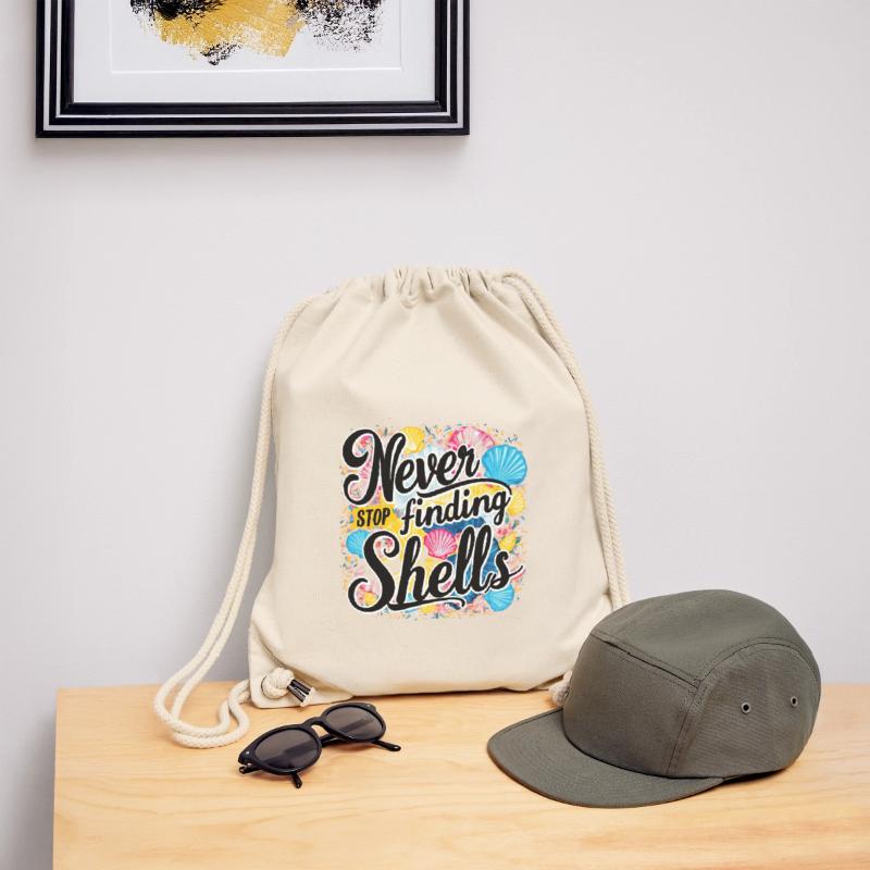Never Stop Finding Shells Design Stanley/Stella Recycled Gym Bag