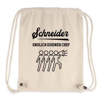 Schneider Chef Selbstständigkeit Firma Gründen - Stanley/Stella recycelter Gym Bag - Naturweiß - Vorne