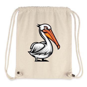 Bande dessinée Pelikan - Sac à cordon recyclé Stanley/Stella - blanc naturel - Devant