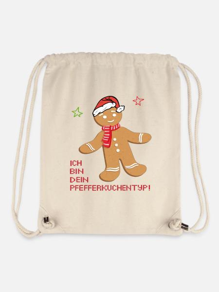 Advent, Pfefferkuchen - Stanley/Stella recycelter Gym Bag - Naturweiß