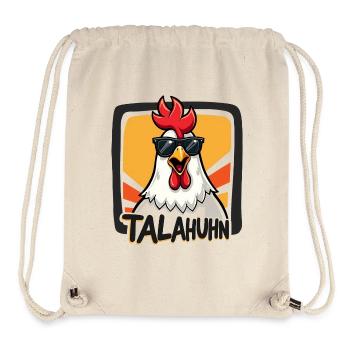 TALAHUHN Lustiger Spruch Meme Deutsch Rap Straße - Stanley/Stella recycelter Gym Bag - Naturweiß - Vorne