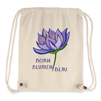 Blume Kornblumen Blau - Stanley/Stella recycelter Gym Bag - Naturweiß - Vorne