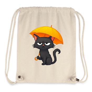 Humorvolle Grumpy Regentage Desaster mit Katze - Stanley/Stella recycelter Gym Bag - Naturweiß - Vorne