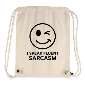 Expressive Winks and Sarcasm Design - Stanley/Stella Recycled Gym Bag - natural - Front