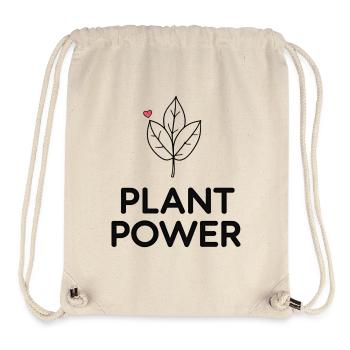 Plant Power – Veganes Vegetarisches Design - Stanley/Stella recycelter Gym Bag - Naturweiß - Vorne
