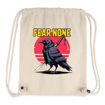 Samurai Raven Fear None Design - Stanley/Stella Recycled Gym Bag - natural - Front