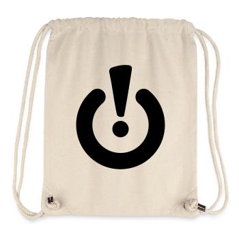Standby Symbol – TV Strom Aus An Energiesparen - Stanley/Stella recycelter Gym Bag - Naturweiß - Vorne