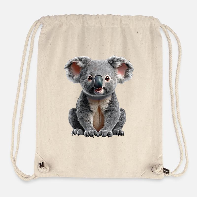 Koala - Sac à cordon recyclé Stanley/Stella - blanc naturel