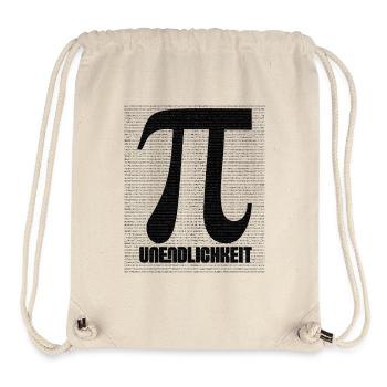 Signe Pi à partir du motif numérique - Sac à cordon recyclé Stanley/Stella - blanc naturel - Devant