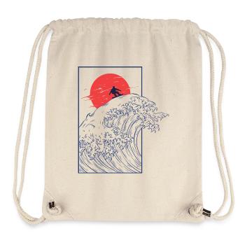 Snowboard, Vintage Japanisch - Stanley/Stella recycelter Gym Bag - Naturweiß - Vorne