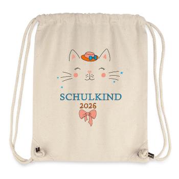 Schulkind 2026  - Stanley/Stella recycelter Gym Bag - Naturweiß - Vorne