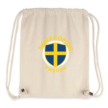 Norrköping Sweden Schilddesign - Stanley/Stella recycelter Gym Bag - Naturweiß - Vorne