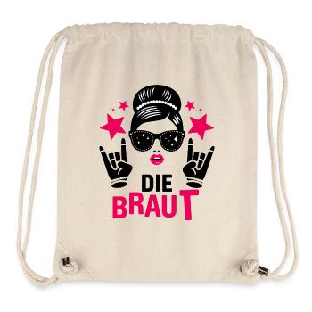 La jupe de mariée Chemise du groupe JGA - Sac à cordon recyclé Stanley/Stella - blanc naturel - Devant