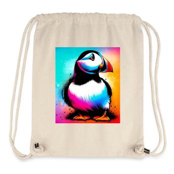 Papageitaucher - Stanley/Stella recycelter Gym Bag - Naturweiß - Vorne