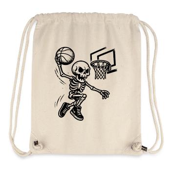 Basketball Skeleton Dunking - Stanley/Stella Recycled Gym Bag - natural - Front