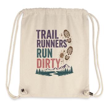 Trailrunner laufen schmutzig - Stanley/Stella recycelter Gym Bag - Naturweiß - Vorne